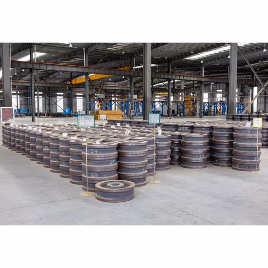 고정밀 휠 단조 강철 휠 오버헤드 크레인 및 크레인 레일 휠